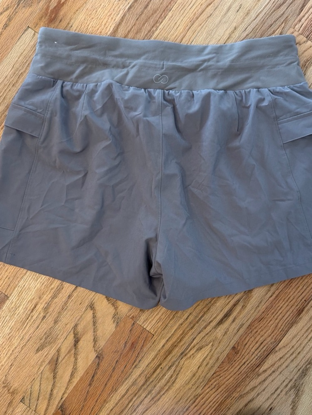 Calia Slate Gray Drawstring Athletic Shorts - Picture 2 of 4